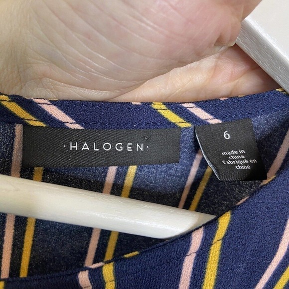 Halogen Multicolored Striped Jumpsuit 6 - Picture 9 of 9